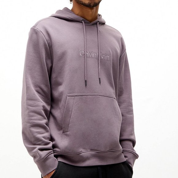 Calvin Klein Other - 💖MEGA SALE💖 Calvin Men 40FP269510 Klein Pullover Terry Hoodie Purple Long Slee